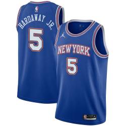 Blue2 Tim Hardaway Jr. Twill Basketball Jersey -Knicks #5 Hardaway Twill Jerseys, FREE SHIPPING