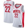 White Eric McWilliams Twill Basketball Jersey -Rockets #22 McWilliams Twill Jerseys, FREE SHIPPING