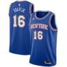 Blue2 Ron Shavlik Twill Basketball Jersey -Knicks #16 Shavlik Twill Jerseys, FREE SHIPPING