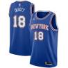 Blue2 Darrall Imhoff Twill Basketball Jersey -Knicks #18 Imhoff Twill Jerseys, FREE SHIPPING