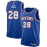 Blue2 Andrew Lang Twill Basketball Jersey -Knicks #28 Lang Twill Jerseys, FREE SHIPPING