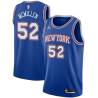 Blue2 Tom McMillen Twill Basketball Jersey -Knicks #52 McMillen Twill Jerseys, FREE SHIPPING