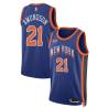 23-24City Lou Amundson Twill Basketball Jersey -Knicks #21 Amundson Twill Jerseys, FREE SHIPPING