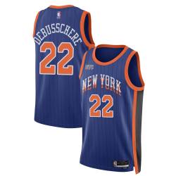 23-24City Dave DeBusschere Twill Basketball Jersey -Knicks #22 DeBusschere Twill Jerseys, FREE SHIPPING