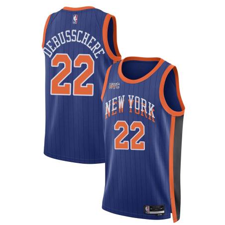 23-24City Dave DeBusschere Twill Basketball Jersey -Knicks #22 DeBusschere Twill Jerseys, FREE SHIPPING