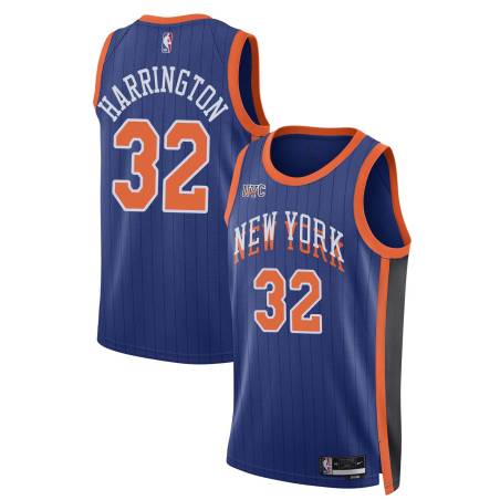 23-24City Othella Harrington Twill Basketball Jersey -Knicks #32 Harrington Twill Jerseys, FREE SHIPPING