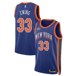 23-24City Patrick Ewing Twill Basketball Jersey -Knicks #33 Ewing Twill Jerseys, FREE SHIPPING