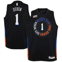 2020-21City Chris Duhon Twill Basketball Jersey -Knicks #1 Duhon Twill Jerseys, FREE SHIPPING