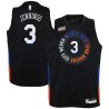 2020-21City Brandon Jennings Twill Basketball Jersey -Knicks #3 Jennings Twill Jerseys, FREE SHIPPING
