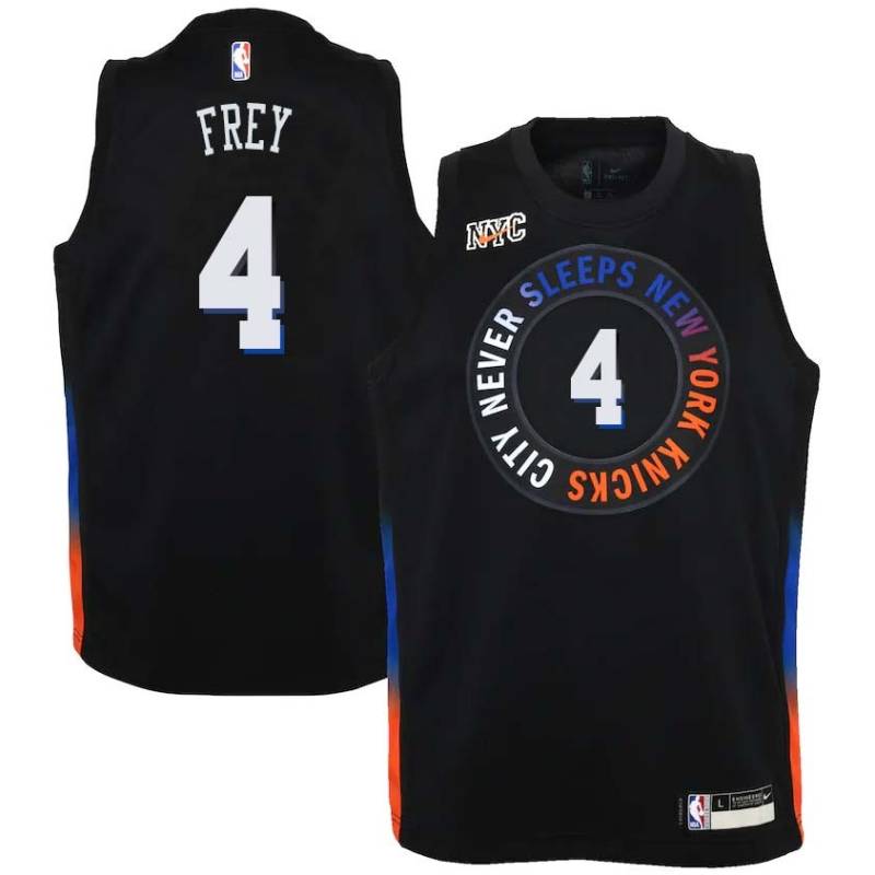 2020-21City Frido Frey Twill Basketball Jersey -Knicks #4 Frey Twill Jerseys, FREE SHIPPING