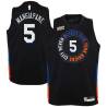 2020-21City Frank Mangiapane Twill Basketball Jersey -Knicks #5 Mangiapane Twill Jerseys, FREE SHIPPING