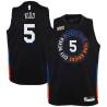 2020-21City Jason Kidd Twill Basketball Jersey -Knicks #5 Kidd Twill Jerseys, FREE SHIPPING