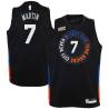 2020-21City Slater Martin Twill Basketball Jersey -Knicks #7 Martin Twill Jerseys, FREE SHIPPING