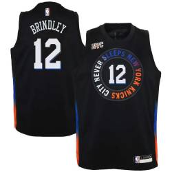 2017-18City Aud Brindley Twill Basketball Jersey -Knicks #12 Brindley Twill Jerseys, FREE SHIPPING