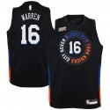 2020-21City John Warren Twill Basketball Jersey -Knicks #16 Warren Twill Jerseys, FREE SHIPPING