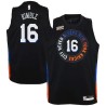 2020-21City Bo Kimble Twill Basketball Jersey -Knicks #16 Kimble Twill Jerseys, FREE SHIPPING