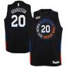 2020-21City Ron Grandison Twill Basketball Jersey -Knicks #20 Grandison Twill Jerseys, FREE SHIPPING