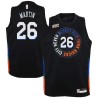 2020-21City Bill Martin Twill Basketball Jersey -Knicks #26 Martin Twill Jerseys, FREE SHIPPING