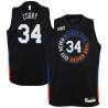 2020-21City Eddy Curry Twill Basketball Jersey -Knicks #34 Curry Twill Jerseys, FREE SHIPPING