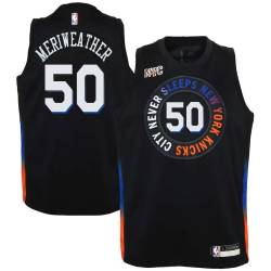 2020-21City Joe Meriweather Twill Basketball Jersey -Knicks #50 Meriweather Twill Jerseys, FREE SHIPPING