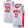 White K.J. McDaniels Twill Basketball Jersey -Rockets #32 McDaniels Twill Jerseys, FREE SHIPPING