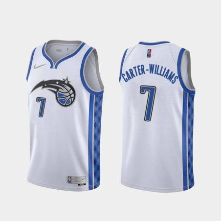 White_Earned Michael Carter-Williams Magic #7 Twill Basketball Jersey FREE SHIPPING