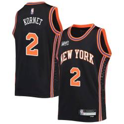 2021-22City Luke Kornet Knicks #2 Twill Basketball Jersey FREE SHIPPING