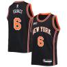 2021-22City Quentin Grimes Knicks #6 Twill Basketball Jersey FREE SHIPPING