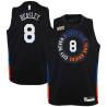 2020-21City Michael Beasley Knicks #8 Twill Basketball Jersey FREE SHIPPING