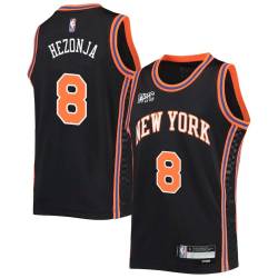 2021-22City Mario Hezonja Knicks #8 Twill Basketball Jersey FREE SHIPPING