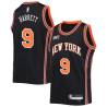 2021-22City RJ Barrett Knicks #9 Twill Basketball Jersey FREE SHIPPING