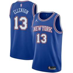 Blue2 Henry Ellenson Knicks #13 Twill Basketball Jersey FREE SHIPPING