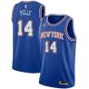 Blue2 Norvel Pelle Knicks #14 Twill Basketball Jersey FREE SHIPPING