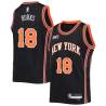 2021-22City Alec Burks Knicks #18 Twill Basketball Jersey FREE SHIPPING