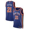 23-24City Damyean Dotson Knicks #21 Twill Basketball Jersey FREE SHIPPING