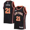 2021-22City Theo Pinson Knicks #21 Twill Basketball Jersey FREE SHIPPING