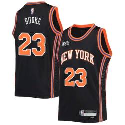 2021-22City Trey Burke Knicks #23 Twill Basketball Jersey FREE SHIPPING