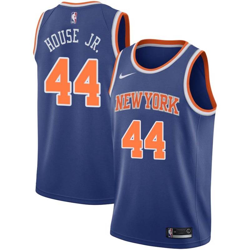 Blue Danuel House Jr. Knicks #44 Twill Basketball Jersey FREE SHIPPING