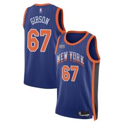 23-24City Taj Gibson Knicks #67 Twill Basketball Jersey FREE SHIPPING