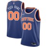 Blue Customized New York Knicks Twill Basketball Jersey FREE SHIPPING