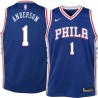 Blue Justin Anderson 76ers #1 Twill Basketball Jersey FREE SHIPPING