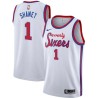 White Classic Landry Shamet 76ers #1 Twill Basketball Jersey FREE SHIPPING