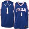 Blue James Harden 76ers #1 Twill Basketball Jersey FREE SHIPPING