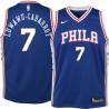 Blue Timothe Luwawu-Cabarrot 76ers #7 Twill Basketball Jersey FREE SHIPPING