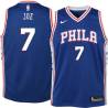 Blue Isaiah Joe 76ers #7 Twill Basketball Jersey FREE SHIPPING