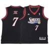 Black Throwback Isaiah Joe 76ers #7 Twill Basketball Jersey FREE SHIPPING