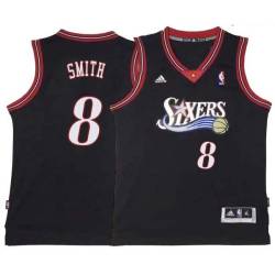 Black Throwback Zhaire Smith 76ers #8 Twill Basketball Jersey FREE SHIPPING