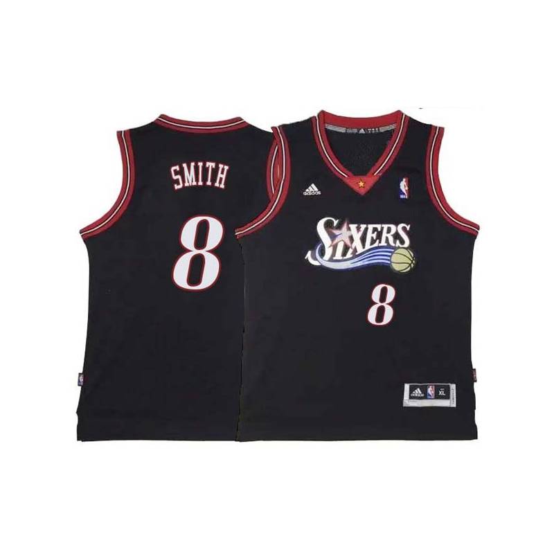 Black Throwback Zhaire Smith 76ers #8 Twill Basketball Jersey FREE SHIPPING