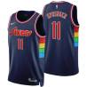 2021-22City Jaden Springer 76ers #11 Twill Basketball Jersey FREE SHIPPING