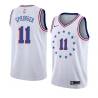 White_Earned Jaden Springer 76ers #11 Twill Basketball Jersey FREE SHIPPING